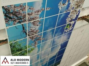 سقف چاپی مدل تایل آسمان مجازی